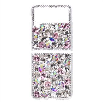 2-delig design strass decoratie hard pc cover shell voor Samsung Galaxy Z Flip3 5G