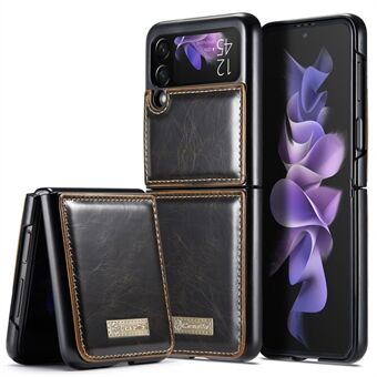 CASEME 003 Serie Vakmanschap Wasachtige Textuur PU Lederen Telefoon Cover Telefoon Case voor Samsung Galaxy Z Flip3 5G