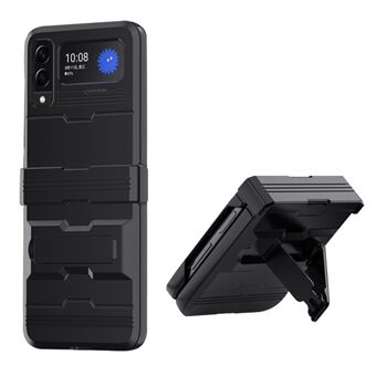 Voor Samsung Galaxy Z Flip3 5G Kickstand Functie Scharnierende Ontwerp Telefoon Case Hard PC Anti-drop Rubberized Protector