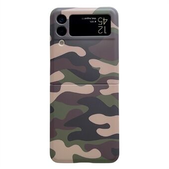 Voor Samsung Galaxy Z Flip3 5G TPU schokbestendig telefoonhoesje Camouflage patroon IMD beschermhoes