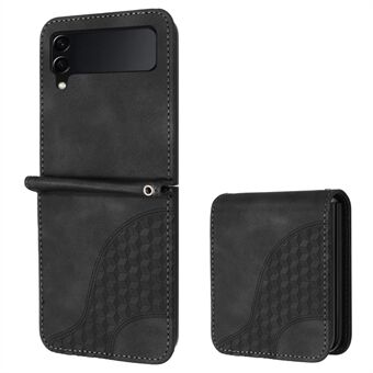 Voor de Samsung Galaxy Z Flip3 5G telefoonhoes YX0060 Olifantenhoofdpatroon schokbestendige cover.