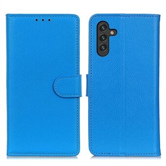 Classic Litchi-textuur PU lederen portemonnee Stand volledige bescherming telefoonhoes voor Samsung Galaxy A13 5G / A04s 4G (164,7 x 76,7 x 9,1 mm)