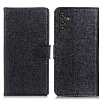 Classic Litchi-textuur PU lederen portemonnee Stand volledige bescherming telefoonhoes voor Samsung Galaxy A13 5G / A04s 4G (164,7 x 76,7 x 9,1 mm)