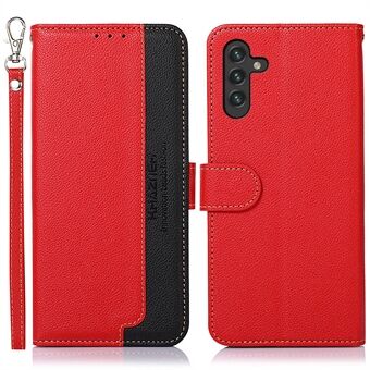 KHAZNEH Litchi Texture RFID Blocking Leather Stand Shell Telefoonhoes voor Samsung Galaxy A13 5G / A04s 4G (164,7 x 76,7 x 9,1 mm)