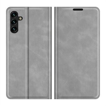 Anti-val Stand Design Silky-Touch Super Magneet Sluiting Folio Flip Leather Cover Beschermhoes Portemonnee voor Samsung Galaxy A13 5G / A04s 4G (164,7 x 76,7 x 9,1 mm)