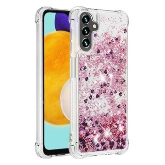 Drijfzand Vloeiend Bewegend Glitter Flexibel TPU Schokbestendig Schattig Telefoonhoesje voor Samsung Galaxy A13 5G / A04s 4G (164,7 x 76,7 x 9,1 mm)