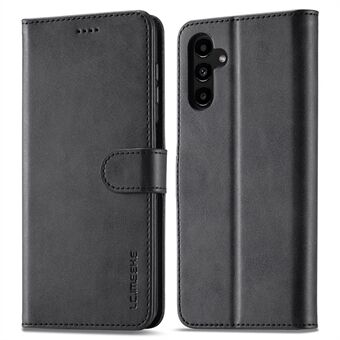 LC.IMEEKE Textured Wallet PU Leather Flip Folio Stand Case Valbestendig telefoonhoesje Cover voor Samsung Galaxy A13 5G / A04s 4G (164,7 x 76,7 x 9,1 mm)