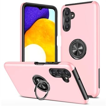 Voor Samsung Galaxy A13 5G Soft TPU + Hard PC Anti-drop Anti-shock Back Case Cover met Ring Car Mount Kickstand