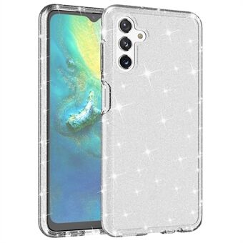 Voor Samsung Galaxy A13 5G Drop-proof Sparkly Clear Glitter Case Hard PC Soft TPU Verdikking Ontwerp Mobiele telefoon Shell