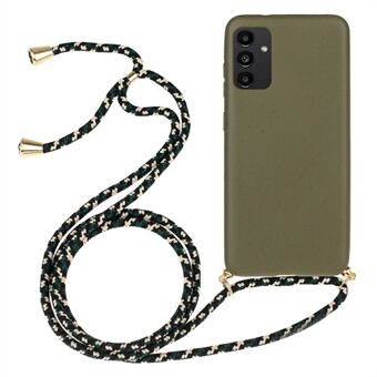 Voor Samsung Galaxy A13 4G/5G Tarwestro en TPU combinatie telefoonhoesje met lange verstelbare lanyard.