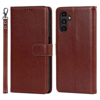 Voor Samsung Galaxy A13 5G / A04s 4G (164,7 x 76,7 x 9,1 mm) PU-leer R61-textuur Gekapte naad Schokbestendig Telefoonhoes Stand Zachte TPU Magnetische binnenklep Flip Cover