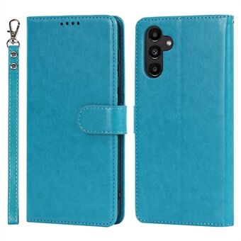 Voor Samsung Galaxy A13 5G / A04s 4G (164,7 x 76,7 x 9,1 mm) PU-leer R61-textuur Gekapte naad Schokbestendig Telefoonhoes Stand Zachte TPU Magnetische binnenklep Flip Cover