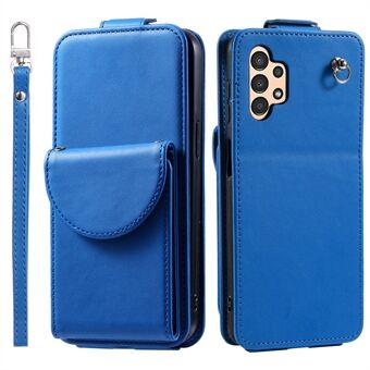 Voor Samsung Galaxy A13 4G / 5G hoesje goed beschermd leder + TPU verticale flipstand cover.