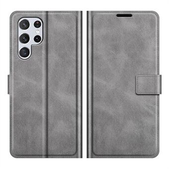 Impact Buffer PU lederen portemonnee Folio Flip Case Stand Magnetisch Schokbestendig TPU Binnenschaal voor Samsung Galaxy S22 Ultra 5G