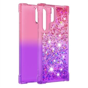 Gradient Quicksand Series Vloeistofstromende Sparkle Scratch Zacht TPU Telefoonhoesje voor Samsung Galaxy S22 Ultra 5G