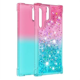Gradient Quicksand Series Vloeistofstromende Sparkle Scratch Zacht TPU Telefoonhoesje voor Samsung Galaxy S22 Ultra 5G