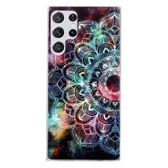 Noctilucent IMD TPU hoesje Lichtgevend patroon Decor Telefoonhoesje voor Samsung Galaxy S22 Ultra 5G