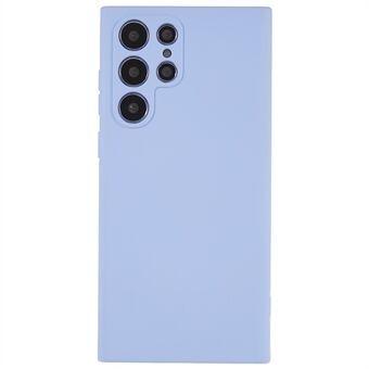 Voor Samsung Galaxy S22 Ultra 5G TPU Schokabsorptie Flexibel Telefoonhoesje Vloeibare Siliconen Textuur 2.0 mm Dik Gebogen Rand Camera Beschermende Cover