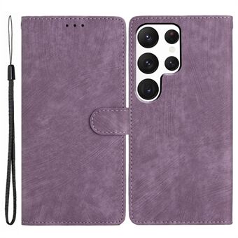 Voor Samsung Galaxy S22 Ultra 5G schokbestendig hoesje PU lederen flip cover Skin-Touch portemonnee telefoonhoes