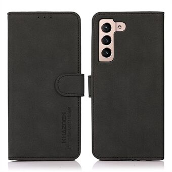 KHAZNEH Portemonneeontwerp Boekstijl Flip Delicaat gestructureerd lederen telefoonhoes Stand Case voor Samsung Galaxy S22 5G