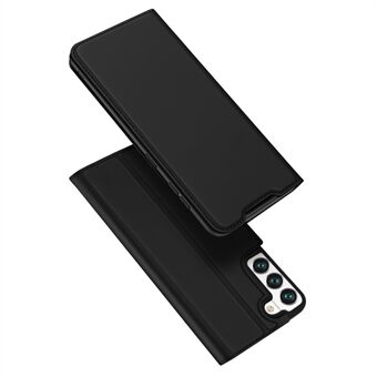 DUX DUCIS Skin Pro Series voor Samsung Galaxy S22 5G PU lederen kaartsleuf Flip Stand Auto magnetisch gesloten schokbestendige telefoonhoes