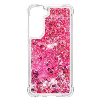 Moving Quicksand Glitter Cover TPU Schattig transparant telefoonhoesje voor Samsung Galaxy S22 5G