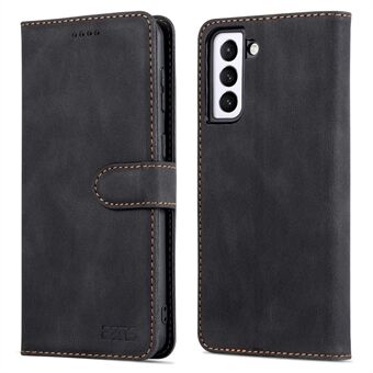 AZNS Stand Wallet PU lederen hoes + TPU Folio Flip beschermende telefoonhoes voor Samsung Galaxy S22 5G