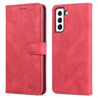 AZNS Stand Wallet PU lederen hoes + TPU Folio Flip beschermende telefoonhoes voor Samsung Galaxy S22 5G