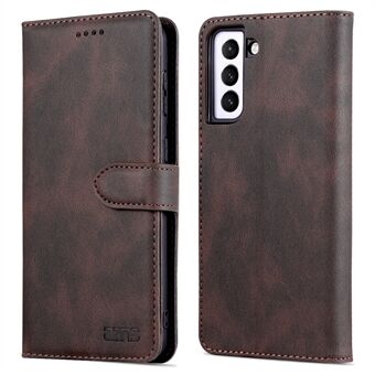 AZNS Stand Wallet PU lederen hoes + TPU Folio Flip beschermende telefoonhoes voor Samsung Galaxy S22 5G