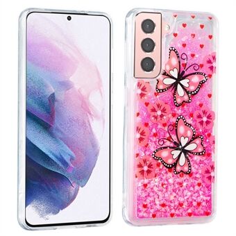 Drijvend drijfzand met helder patroon bedrukt Zacht TPU schokbestendig beschermhoesje voor Samsung Galaxy S22 5G