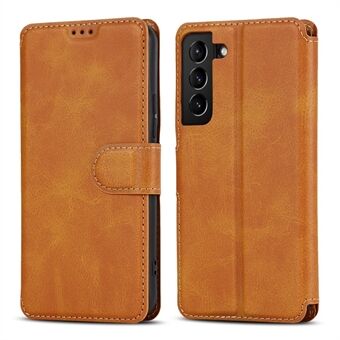 Vintage textuur mat PU lederen folio flip Stand case RFID blokkerende magnetische portemonnee cover voor Samsung Galaxy S22 5G