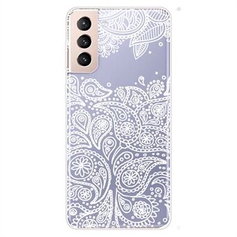 Lichtgewicht Mandala-patroon bedrukt Zacht TPU-telefoonhoesje Beschermende achterkant voor Samsung Galaxy S22 5G