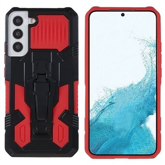 MechWarrior Project voor Samsung Galaxy S22 5G Hybride harde pc Zachte TPU Schokbestendige beschermende mobiele telefoonhoes met achterclip Kickstand