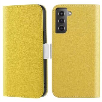 Voor Samsung Galaxy S22 5G Litchi textuur telefoonhoes, snoepkleurige PU lederen portemonnee Stand flip case