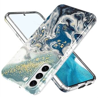 Voor Samsung Galaxy S22 5G GW18 IMD Marmer Patroon Bump Proof PC + TPU Case Beschermende Telefoon Cover