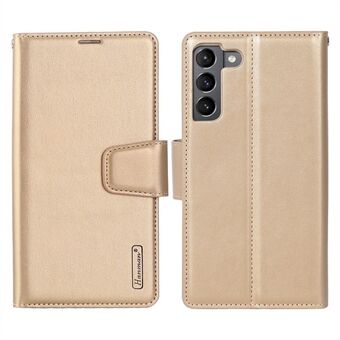 HANMAN Mill Series Telefoonhoesje voor Samsung Galaxy S22 5G Folio Flip Telefoonhoesje PU-leer Zacht TPU-hoesje met portemonnee