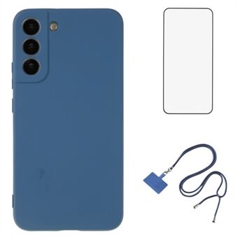 WANLONFENG RB1-serie voor Samsung Galaxy S22 5G TPU-hoesjes Dunne telefoonhoes met schermbeschermer en band