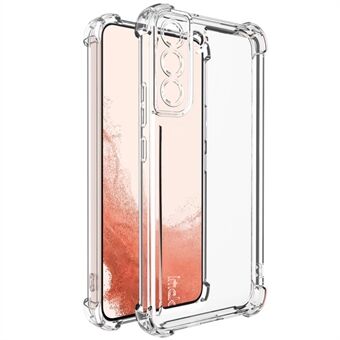 IMAK UX-4 Serie voor Samsung Galaxy S22 5G Hoes Rechte Frame Vier Hoek Schokbestendige Transparante TPU Hoes