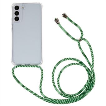 TPU + acryl achterkant voor Samsung Galaxy S22 5G schokbestendig transparant telefoonhoesje met verstelbaar koord - multi