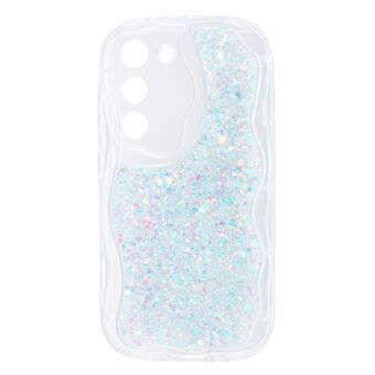 JTW Serie voor Samsung Galaxy S22 5G TPU Hoesje met Glitter Pailletten Epoxy Telefoonhoes