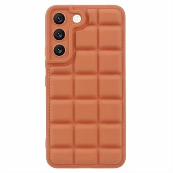 Voor de Samsung Galaxy S22 5G Slim Case met donsjack textuur, schokbestendige TPU mobiele telefoonhoesje.