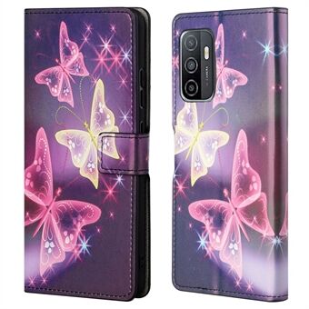 Patroonbedrukking portemonnee schokbestendig hoesje PU lederen flip magnetische beschermhoes met Stand voor Samsung Galaxy A33 5G