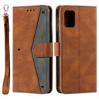 Stiksel Oppervlak Splitsstijl PU-leer en TPU Telefoon Flip Case Skin-touch Stand Portemonnee Telefoon Beschermhoes voor Samsung Galaxy A33 5G