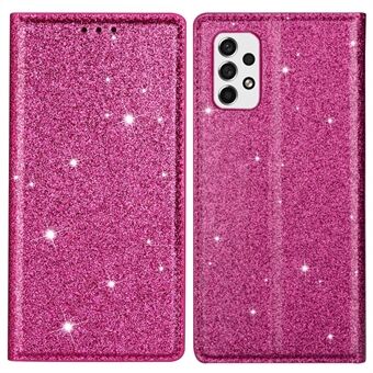 Voor Samsung Galaxy A33 5G glitter pailletten Stand kaarthouder PU lederen schokbestendige beschermende telefoonhoes