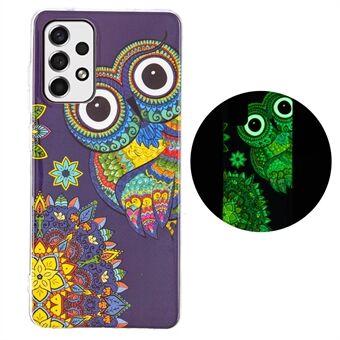 Luminous Noctilucent Pattern IMD Flexible TPU Case Anti- Scratch telefoonhoes voor Samsung Galaxy A33 5G