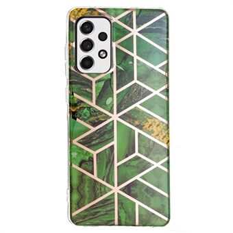 Marmeren patroon IMD Soft TPU galvaniseren slanke beschermende mobiele telefoonhoes voor Samsung Galaxy A33 5G