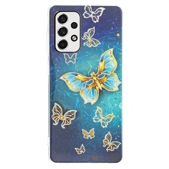 Marmeren patroon IMD Soft TPU galvaniseren slanke beschermende mobiele telefoonhoes voor Samsung Galaxy A33 5G