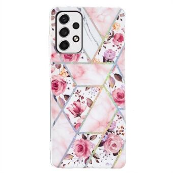 Marmeren patroon IMD Soft TPU galvaniseren slanke beschermende mobiele telefoonhoes voor Samsung Galaxy A33 5G
