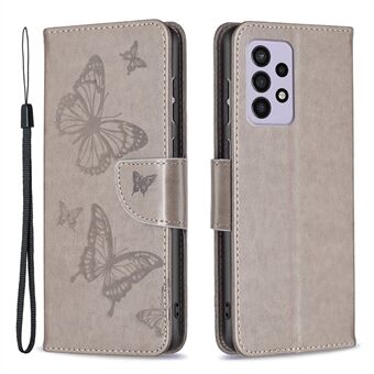 Voor Samsung Galaxy A33 5G Valbestendige bescherming Meerdere vlinders bedrukt PU-leer Flip Folio Cover Wallet Stand Case