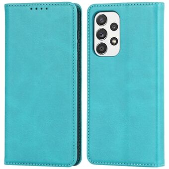 Magnetische auto-absorberende PU lederen hoes voor Samsung Galaxy A33 5G, Folio Flip Wallet Stand Phone Cover